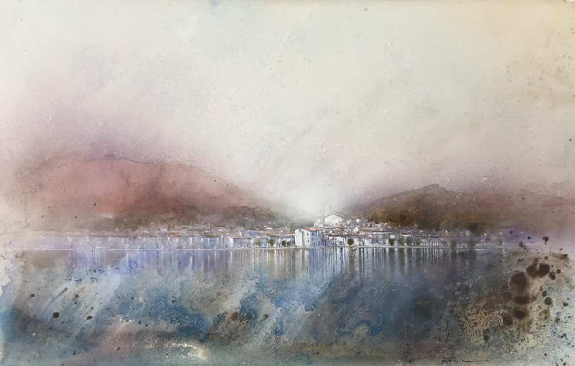 port de la selva desde el  mar del artista  albert gimenez